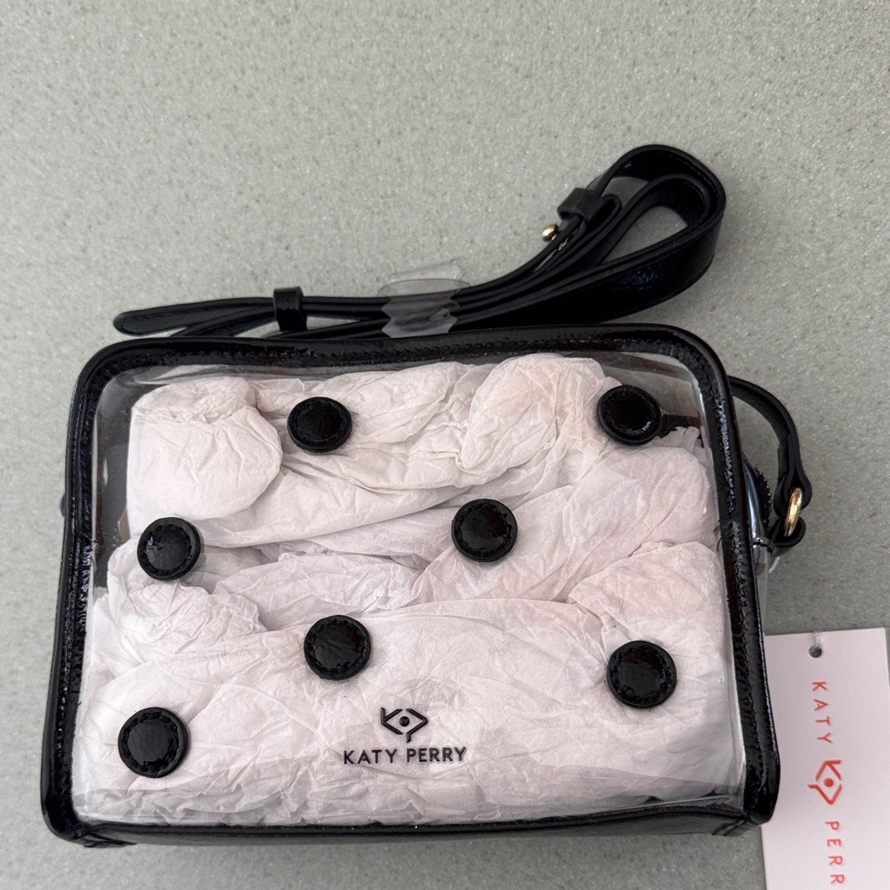 Katy Perry Collections Clear Crossbody with Black Trim. - Picture 2 of 5
